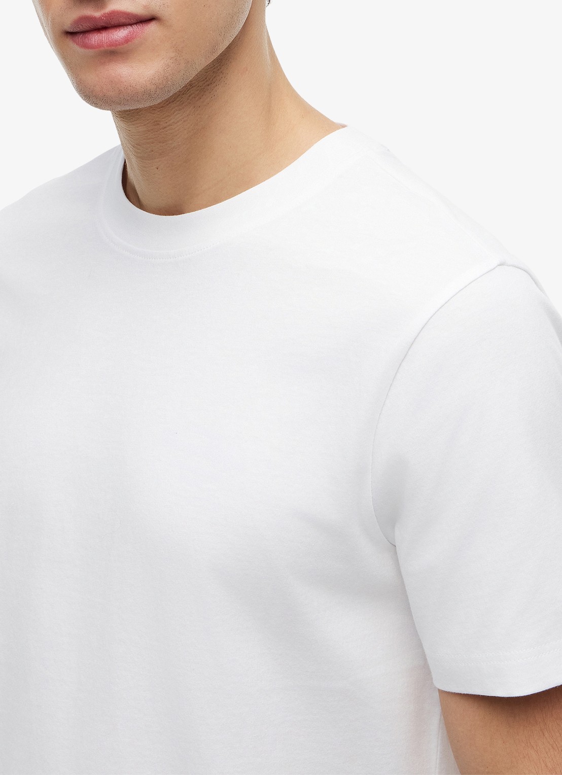 Tommy Hilfiger T-shirt met logo- en backprint - detail 4 wit