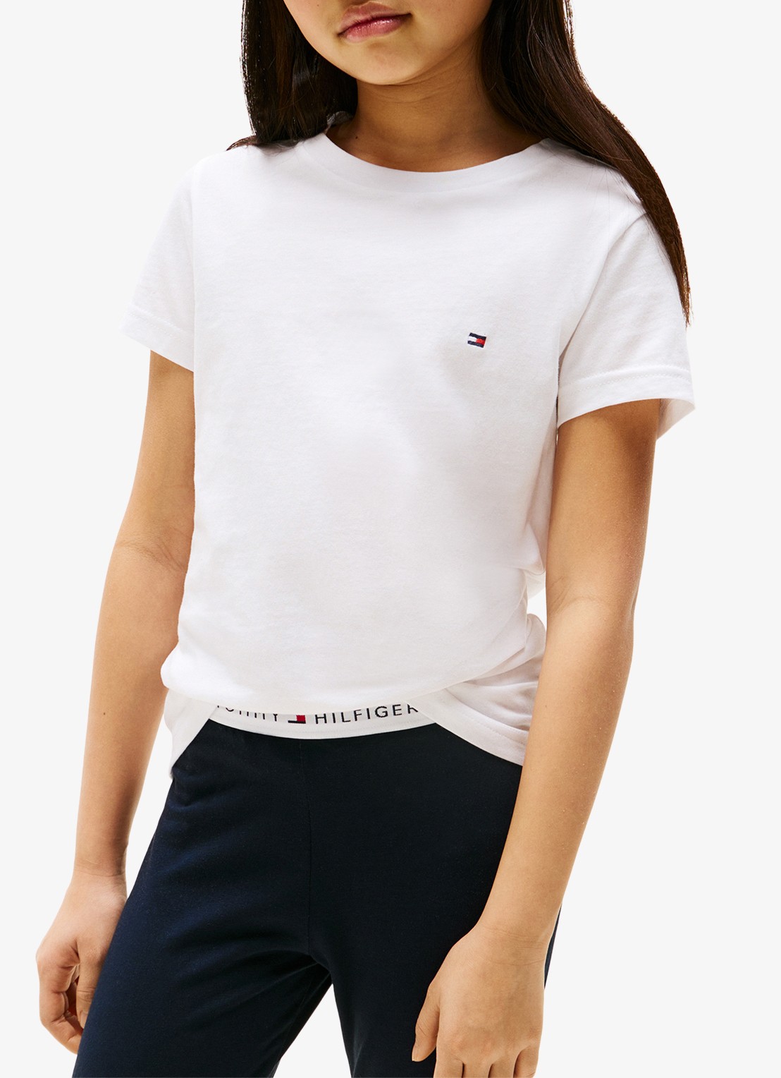 Tommy Hilfiger T-shirt met logo in 2-pack - detail 5 wit