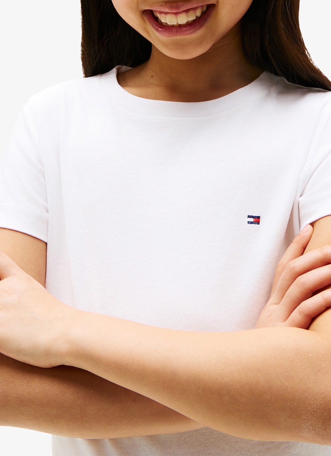 Tommy Hilfiger T-shirt met logo in 2-pack - detail 6 wit