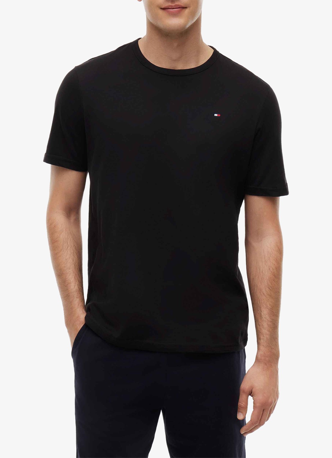 Tommy Hilfiger T-shirt met logo in 3-pack - detail 2 grijs