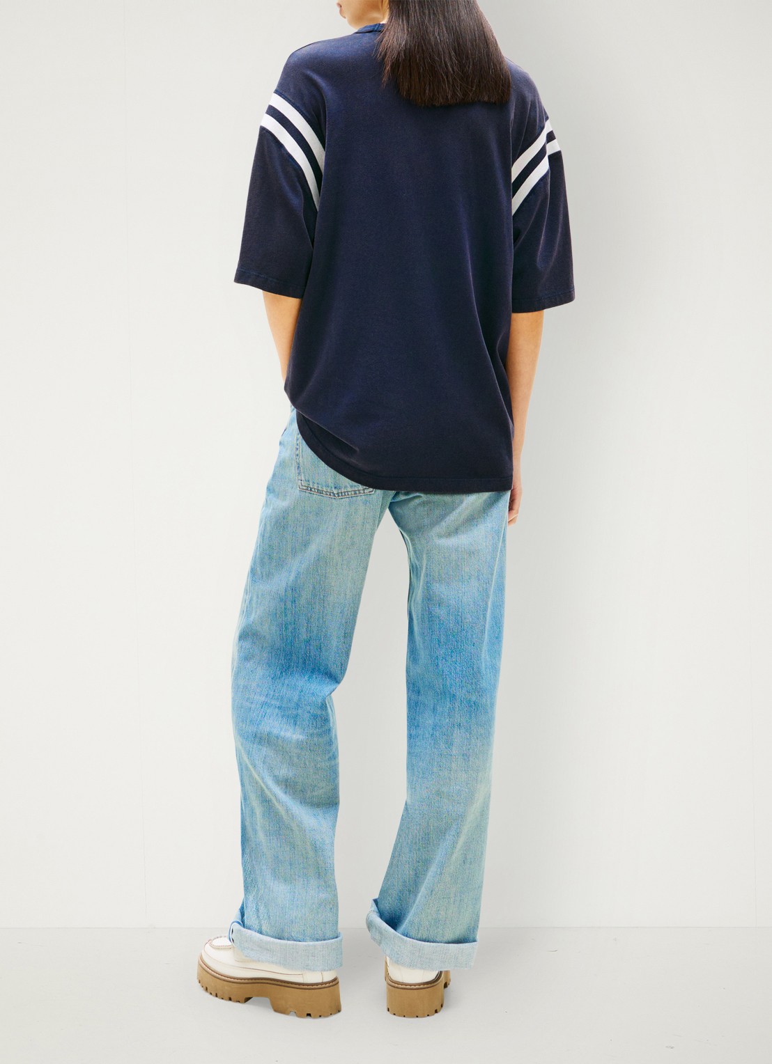 Tommy Hilfiger T-shirt met logo - achterkant 5 donkerblauw