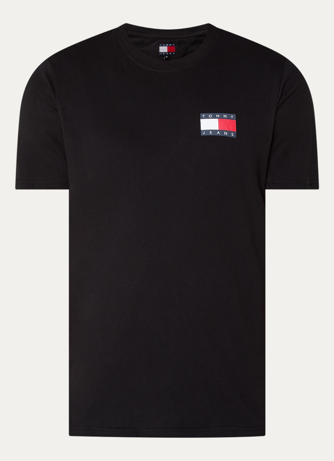 Tommy Hilfiger T-shirt met logo - voorkant 3 zwart