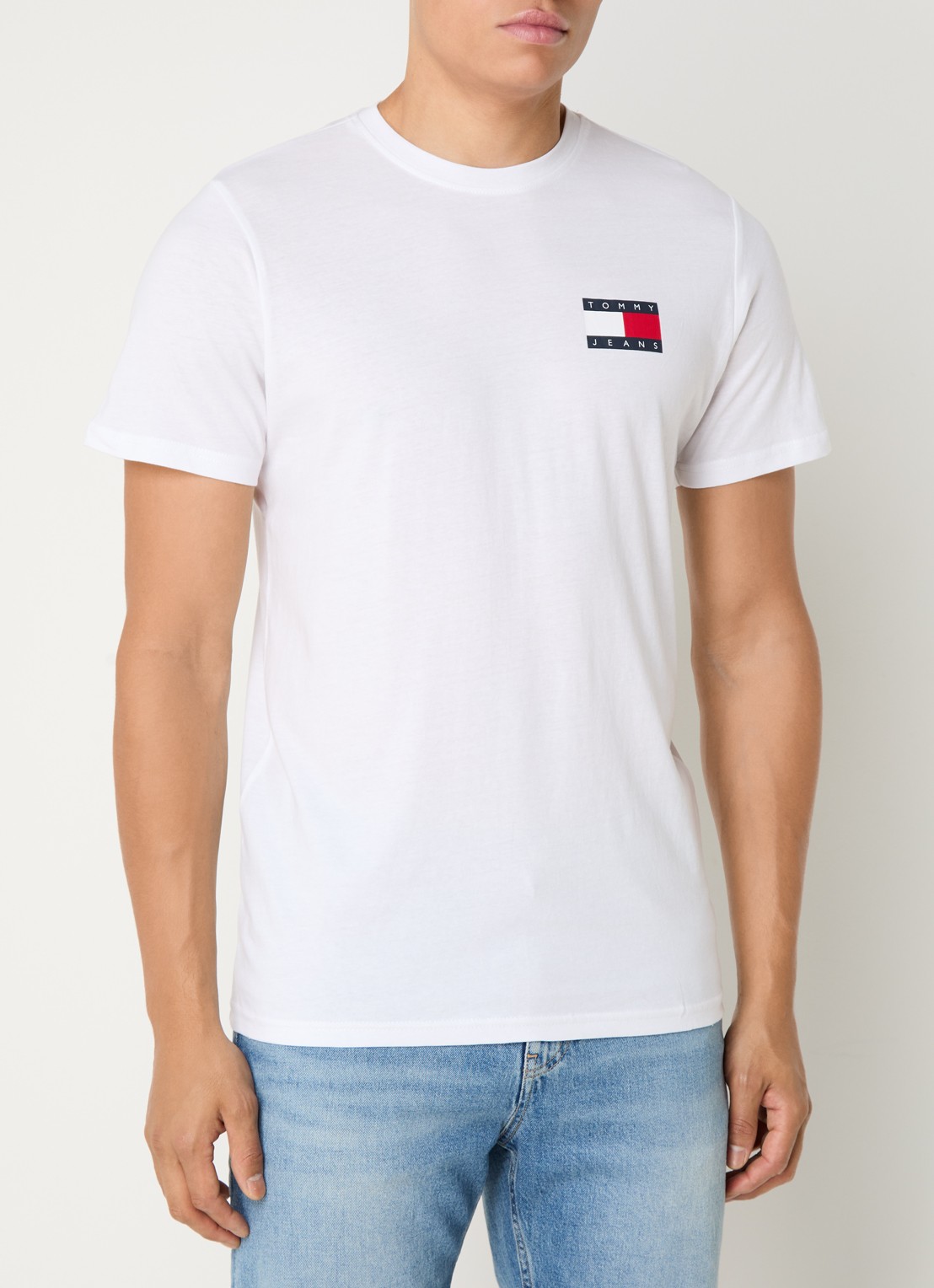 Tommy Hilfiger T-shirt met logo - detail 3 wit