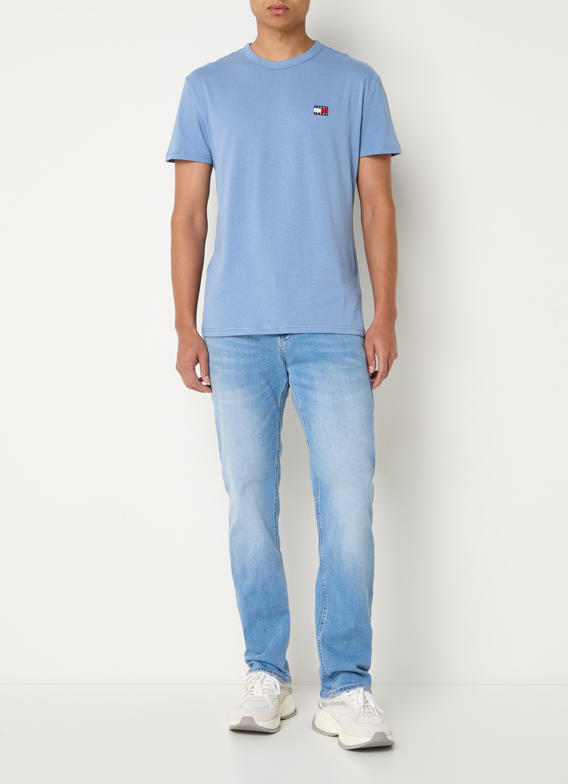 Tommy Hilfiger T-shirt met logo - voorkant 2 blauw
