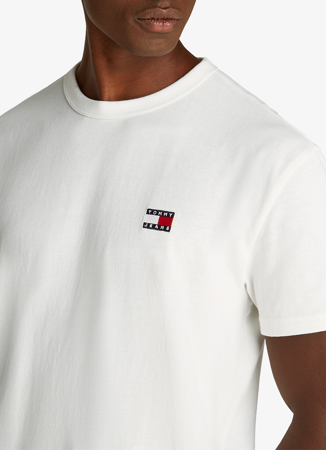 Tommy Hilfiger T-shirt met logo - detail 2 gebroken wit