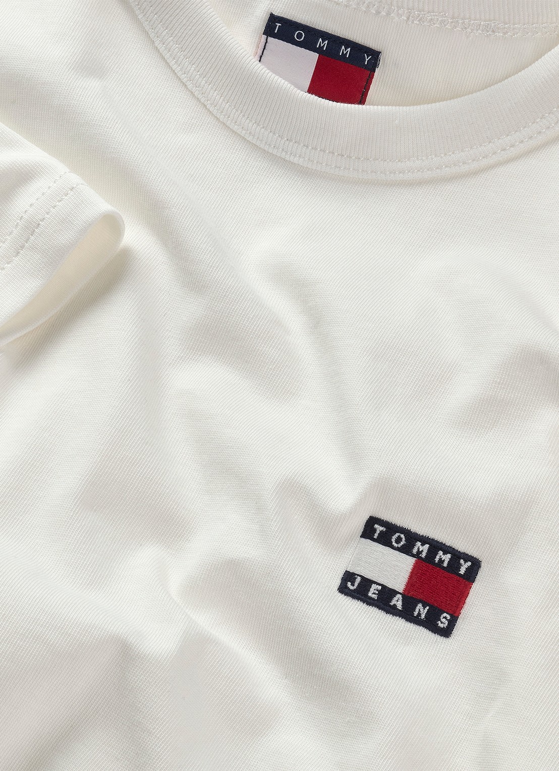 Tommy Hilfiger T-shirt met logo - detail 3 gebroken wit