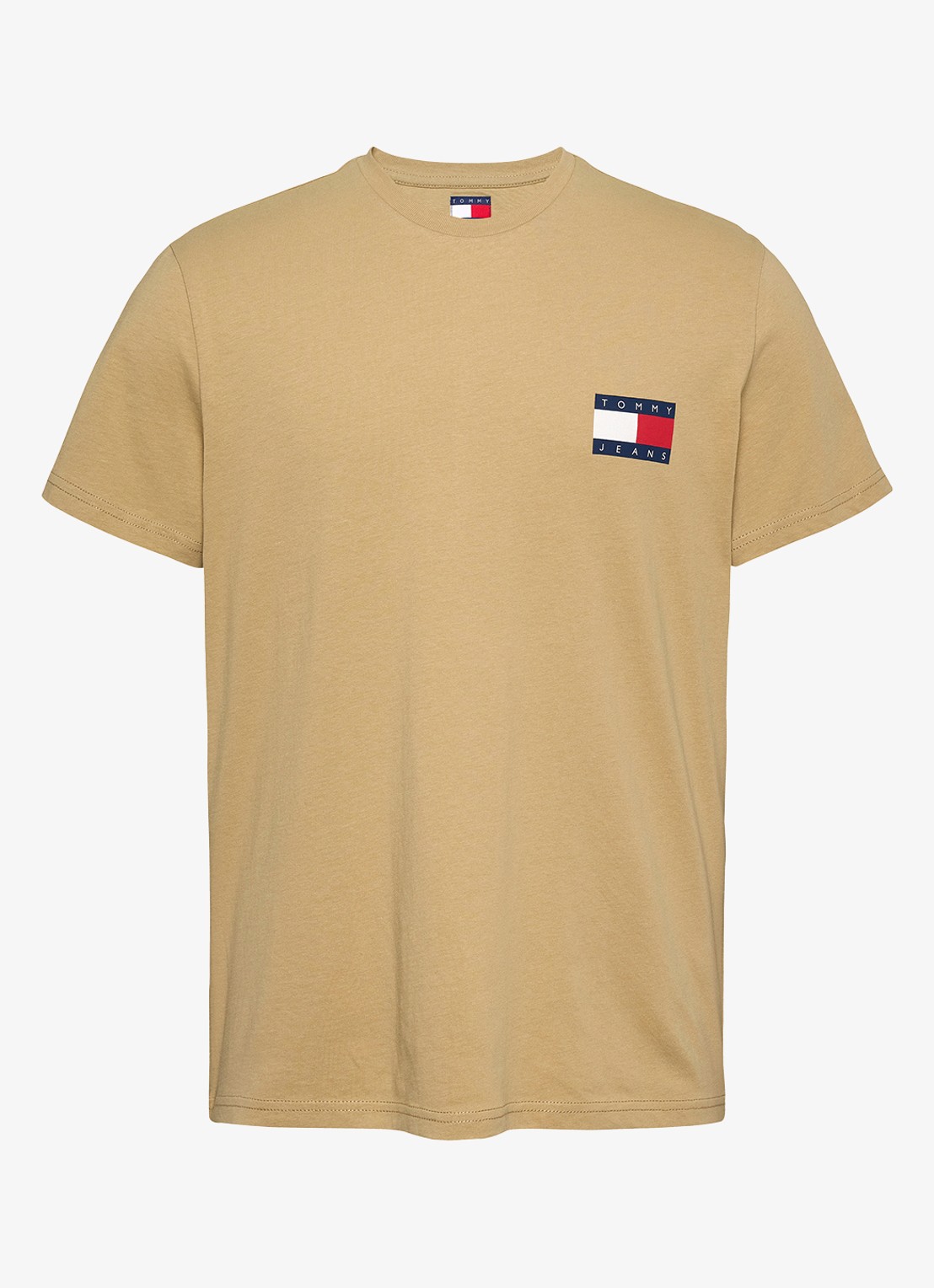 Tommy Hilfiger T-shirt met logo - voorkant 5 zand