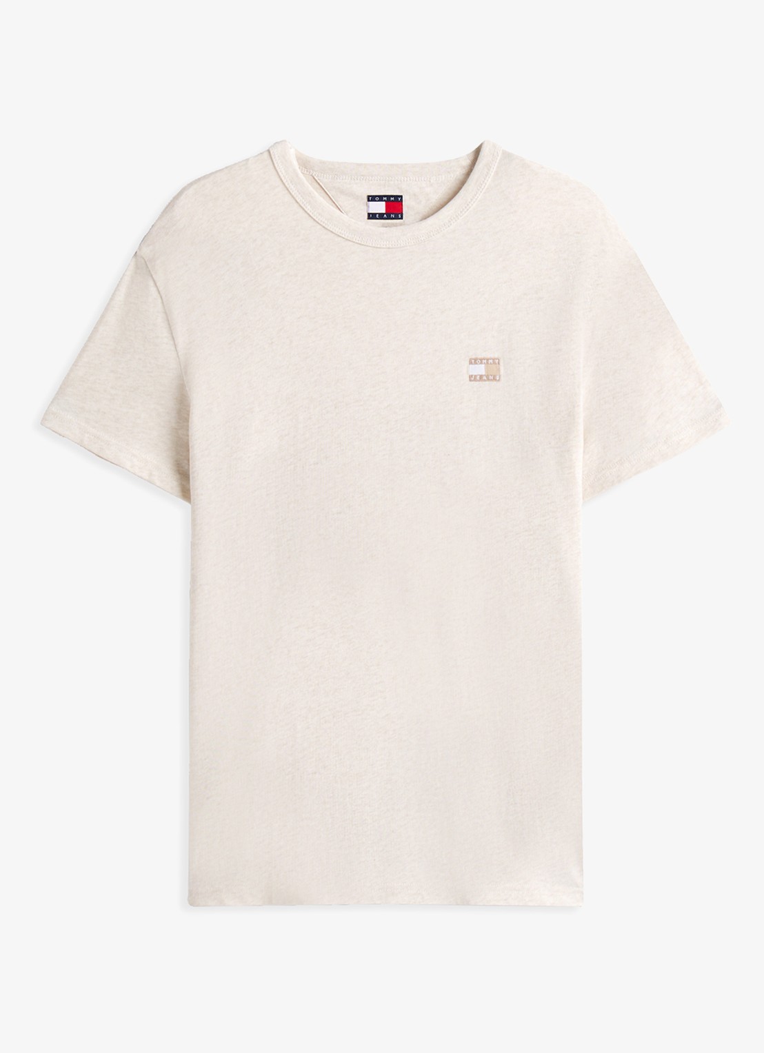 Tommy Hilfiger T-shirt met logo - voorkant 2 beige