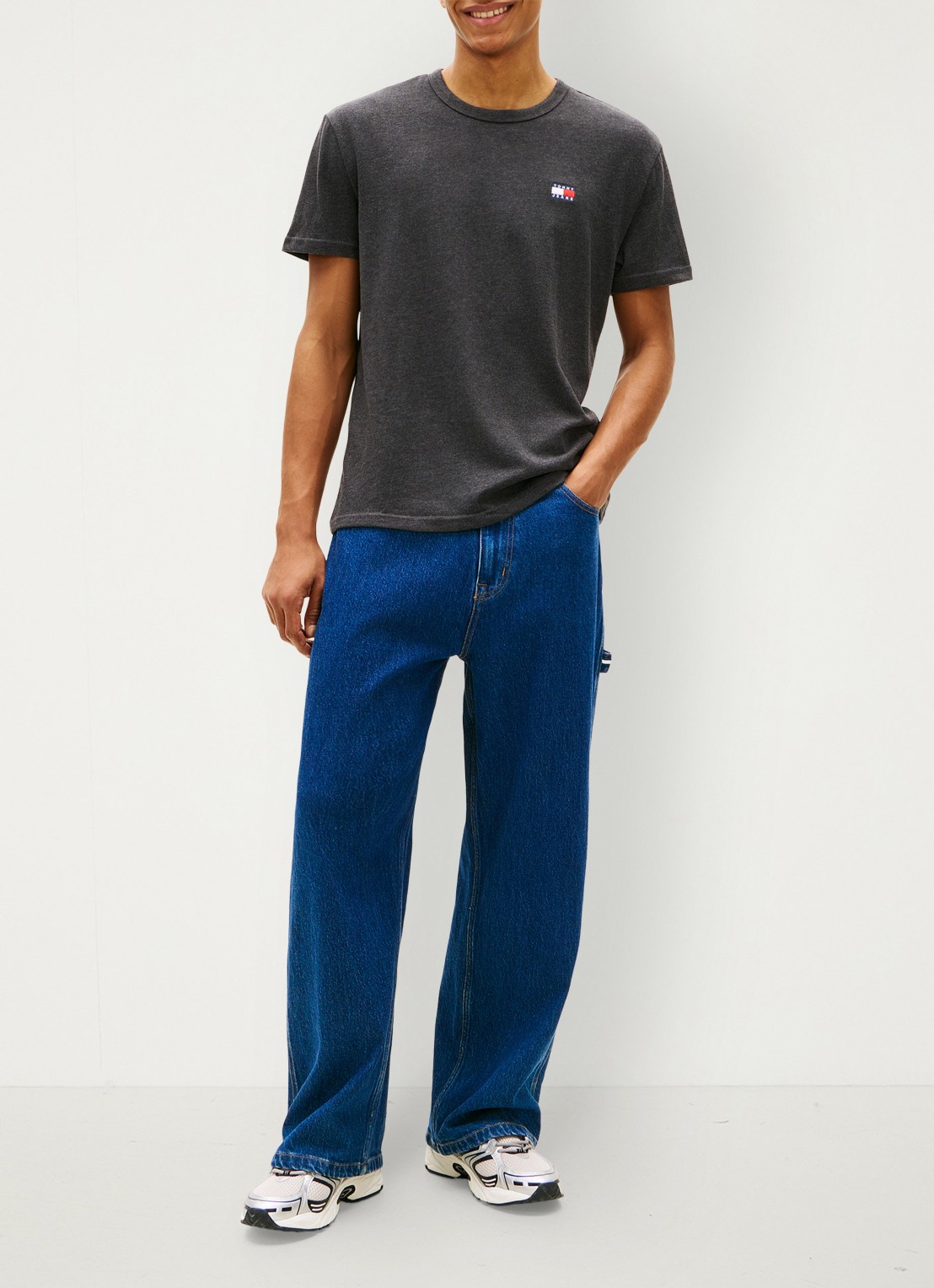 Tommy Hilfiger T-shirt met logo - voorkant 5 zwart