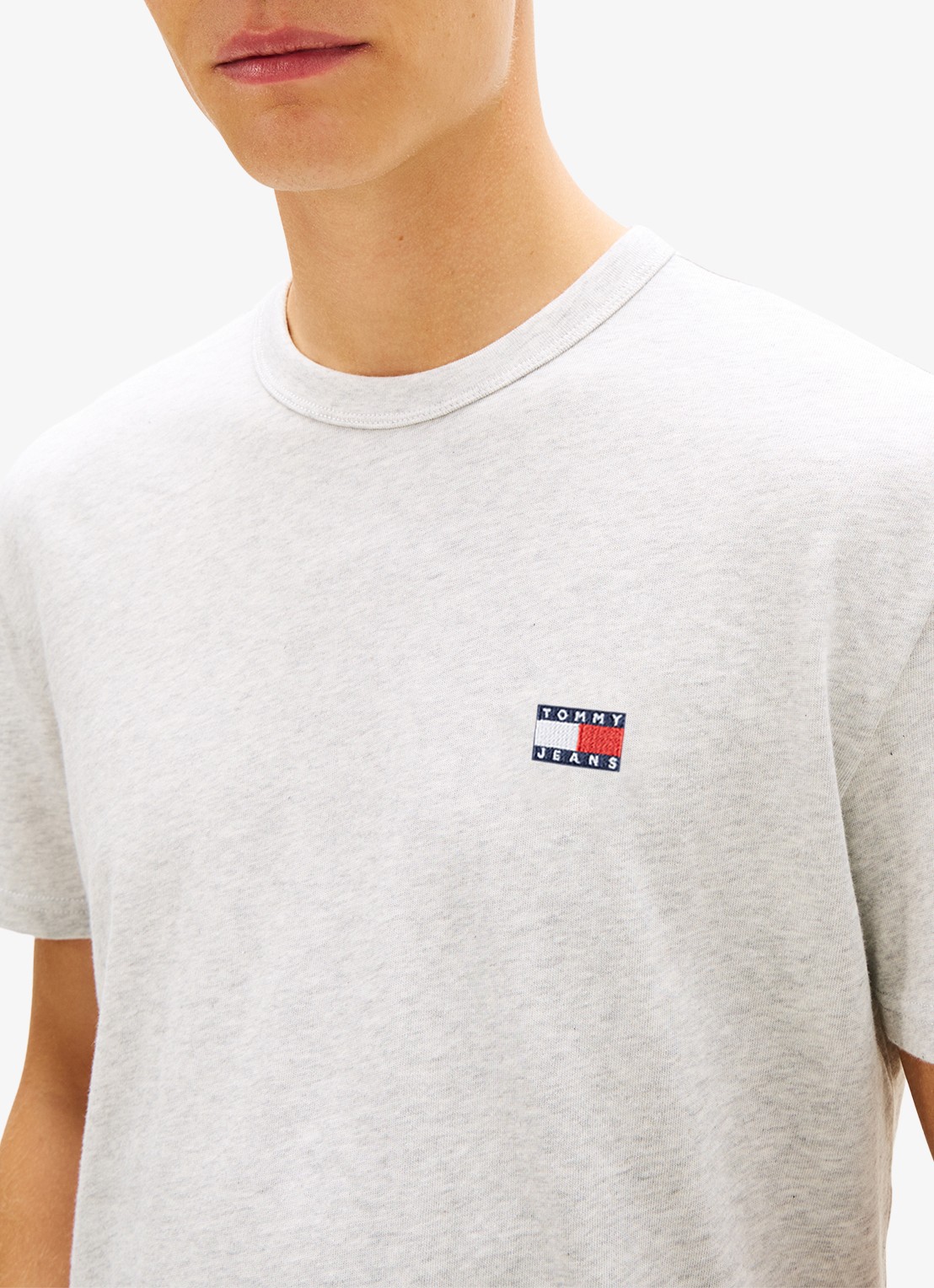Tommy Hilfiger T-shirt met logo - detail 3 grijs