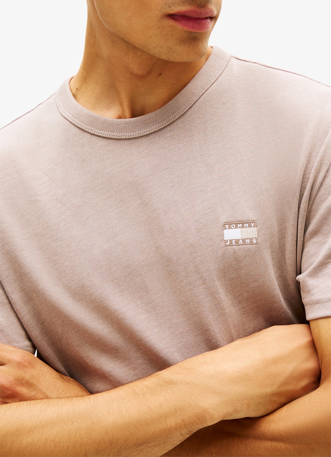 Tommy Hilfiger T-shirt met logo - detail 2 beige