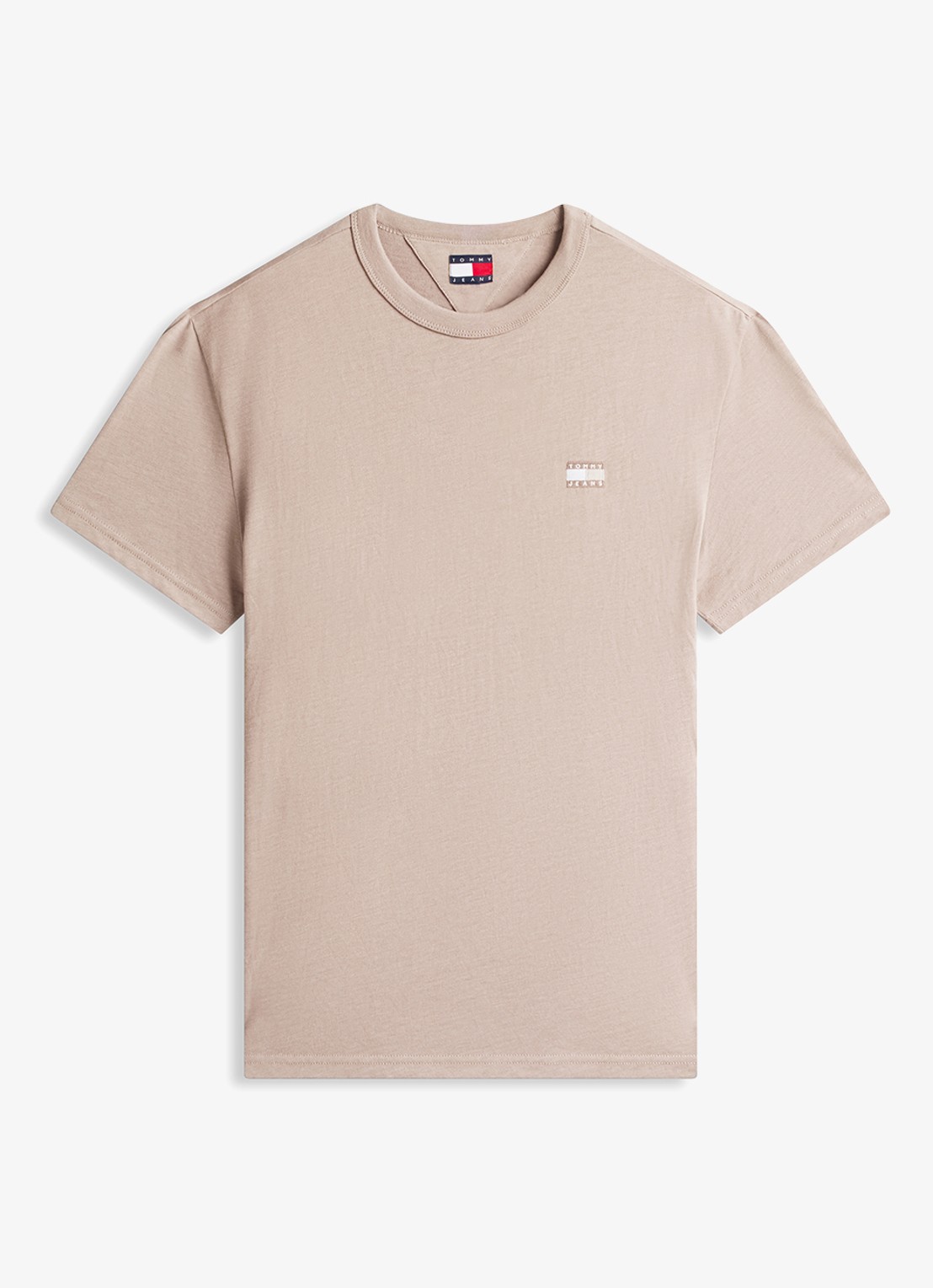 Tommy Hilfiger T-shirt met logo - voorkant 3 beige