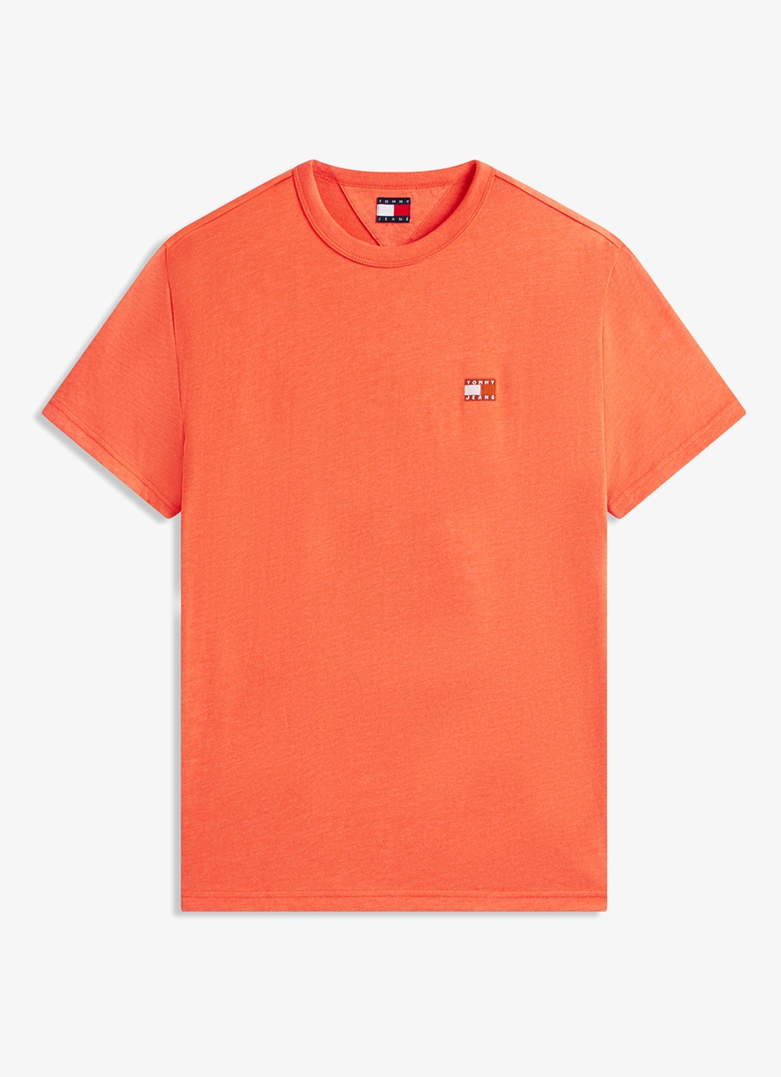 Tommy Hilfiger T-shirt met logo - voorkant 4 orange