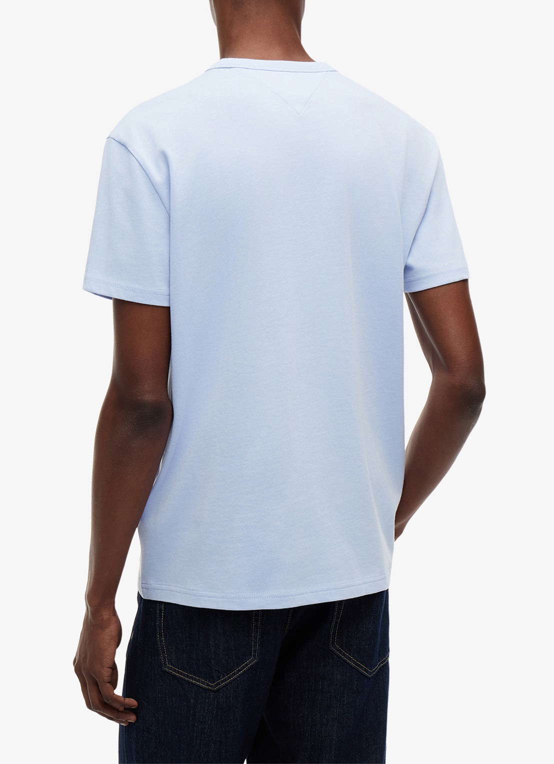 Tommy Hilfiger T-shirt met logo - achterkant moonlight iris-c5r / lichtblauw