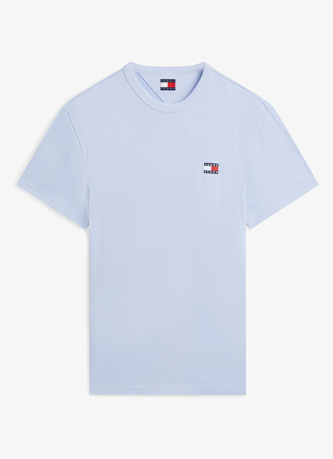 Tommy Hilfiger T-shirt met logo - voorkant 4 moonlight iris-c5r / lichtblauw