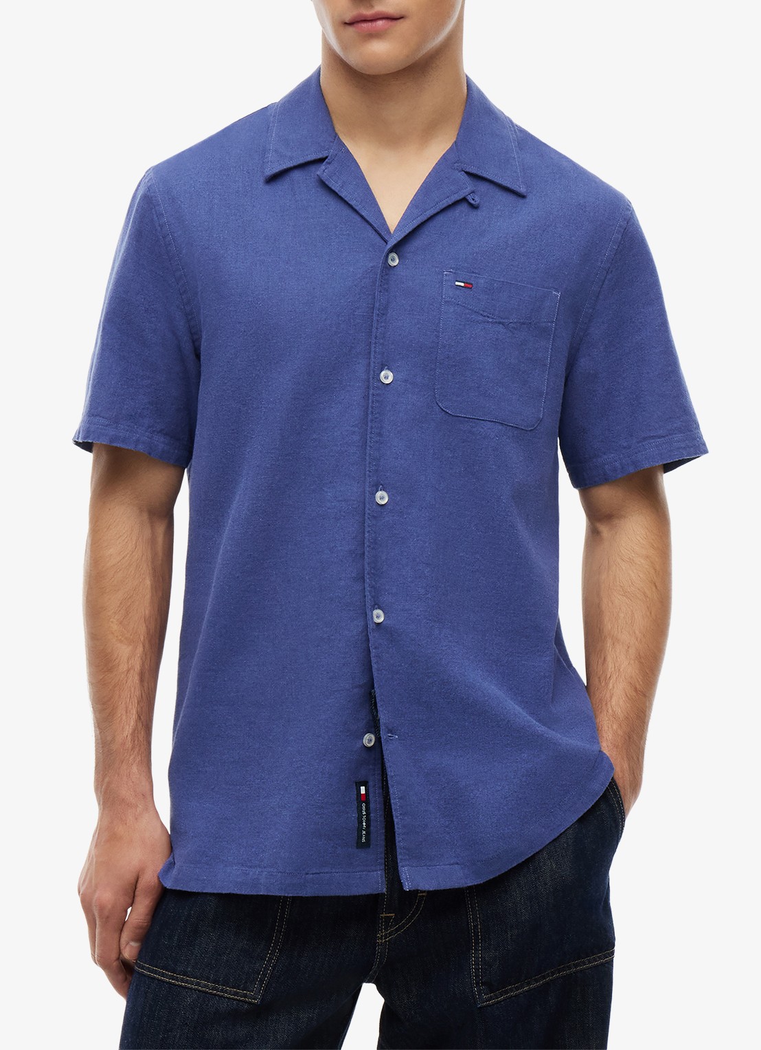 Tommy Hilfiger T-shirt met logo - detail 3 calico-aef / beige
