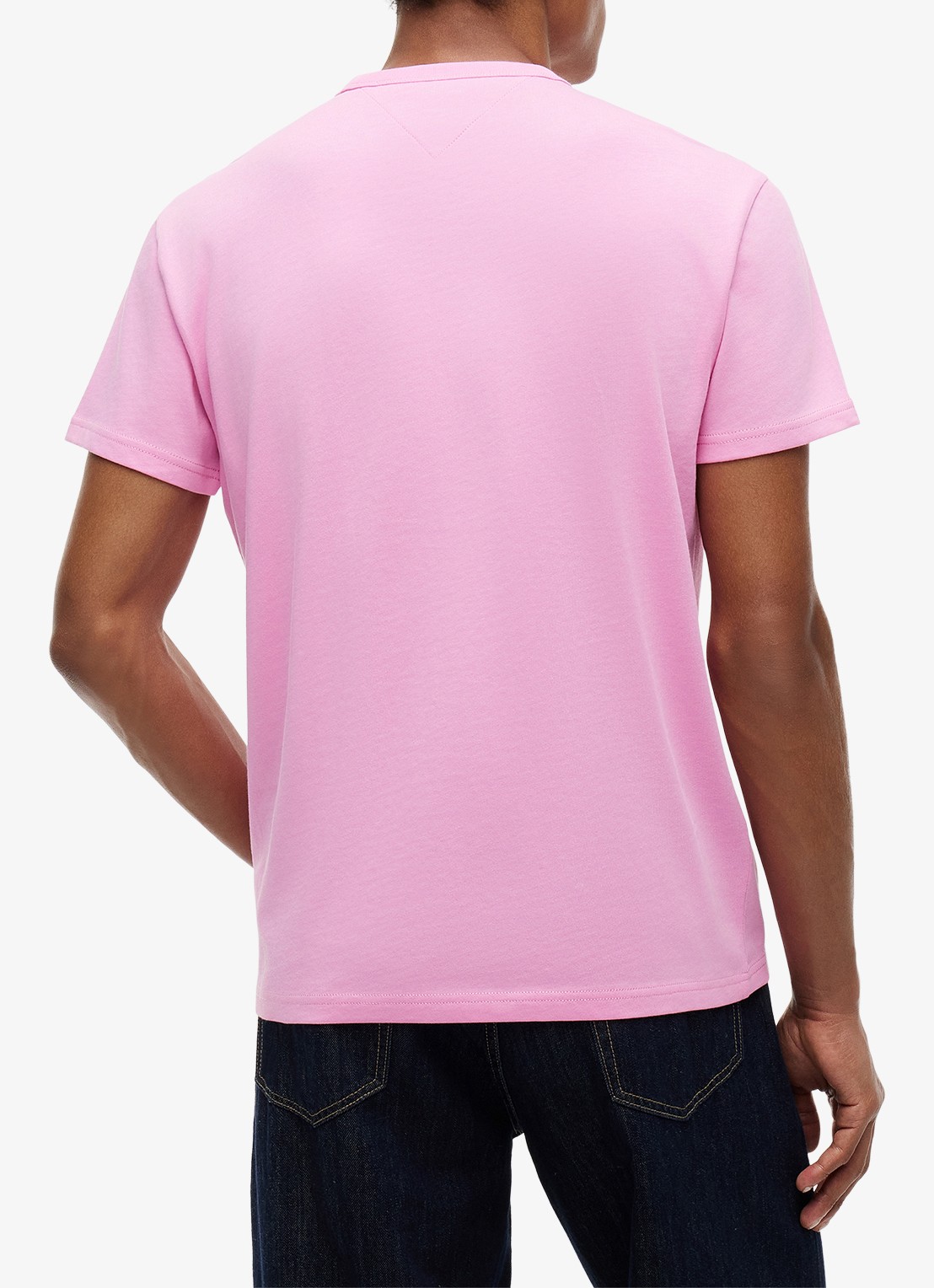 Tommy Hilfiger T-shirt met logo - achterkant 3 citronella-zf0 / geel