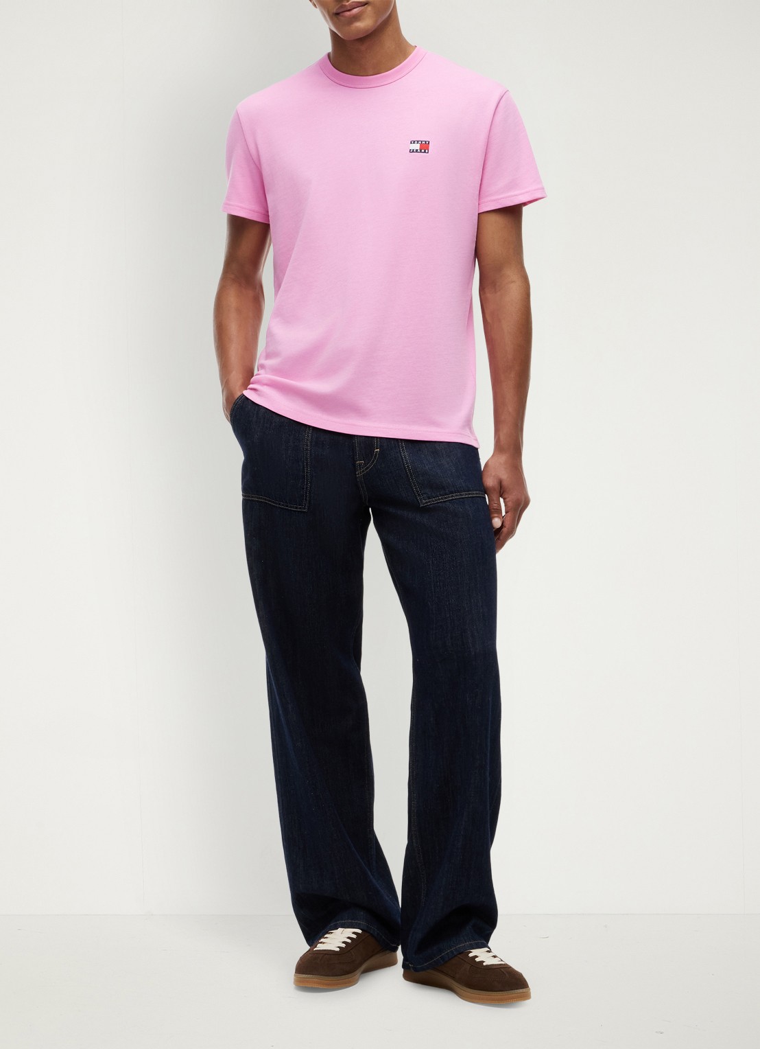Tommy Hilfiger T-shirt met logo - voorkant 5 citronella-zf0 / geel
