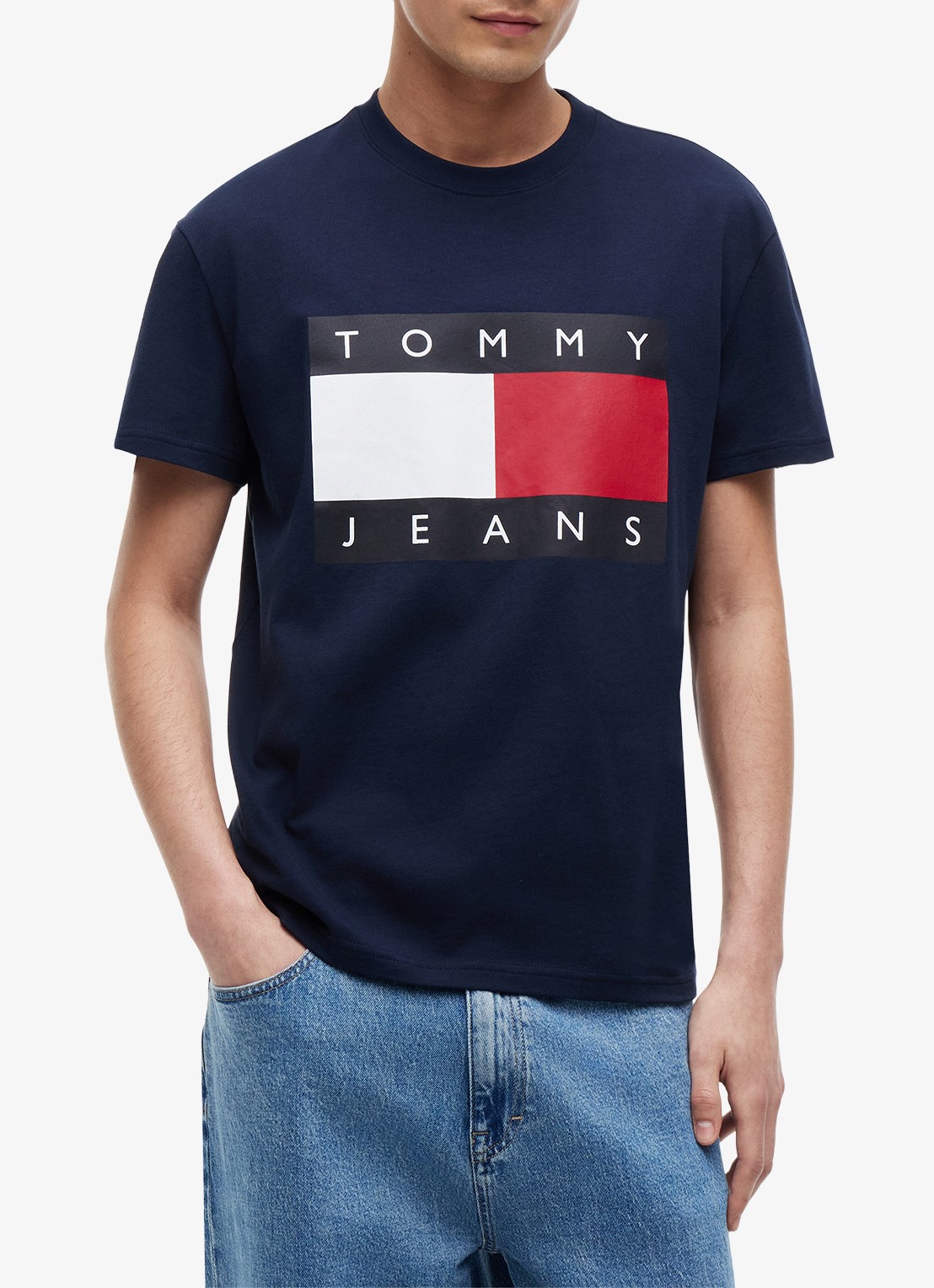 Tommy Hilfiger T-shirt met logo - detail dark night navy-c1g