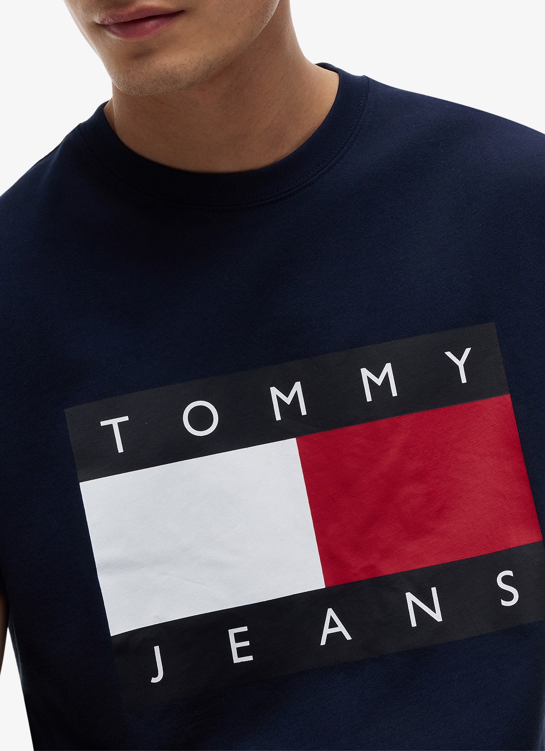 Tommy Hilfiger T-shirt met logo - detail 2 dark night navy-c1g