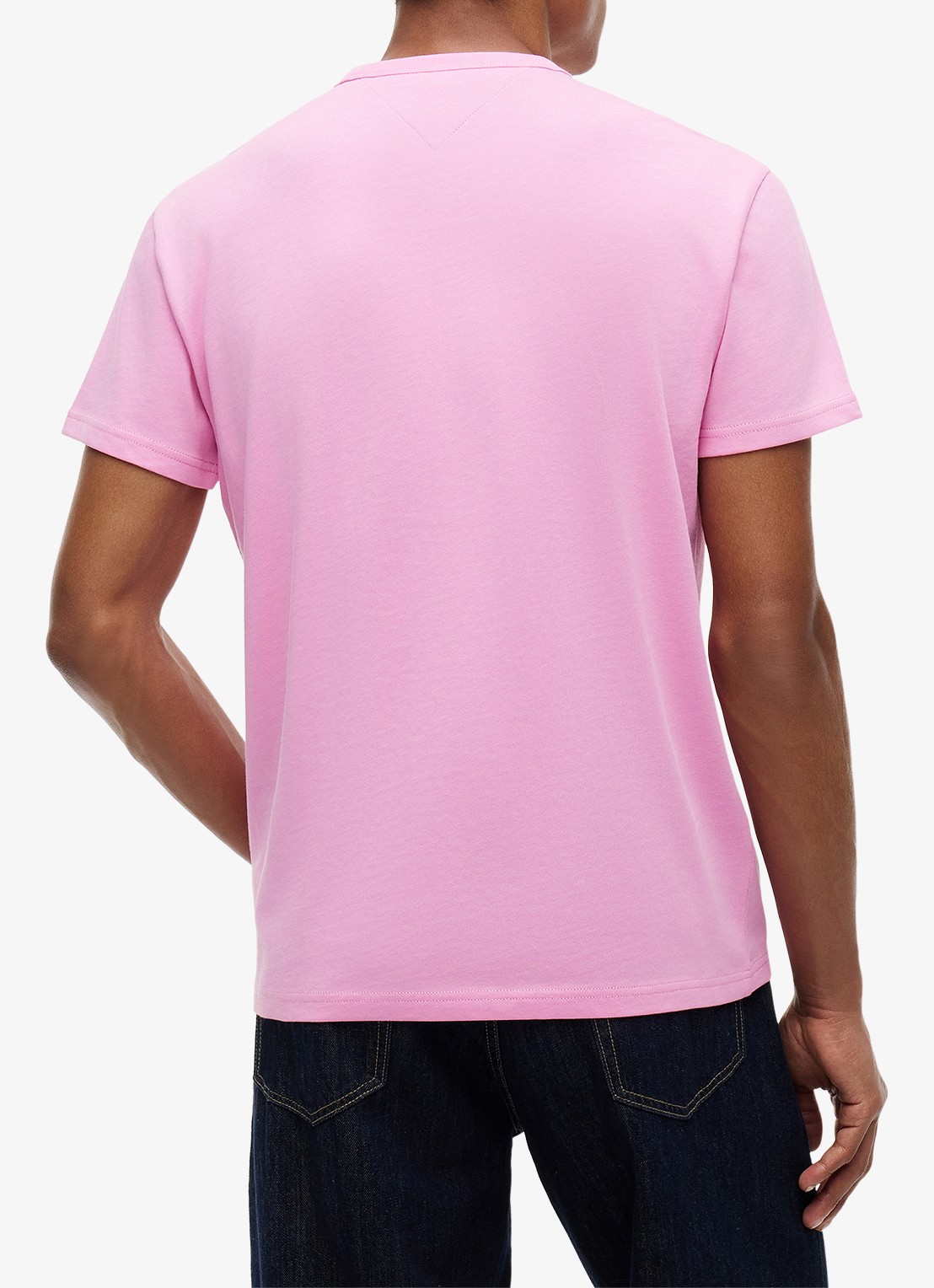 Tommy Hilfiger T-shirt met logo - achterkant pink daisy-tou / roze