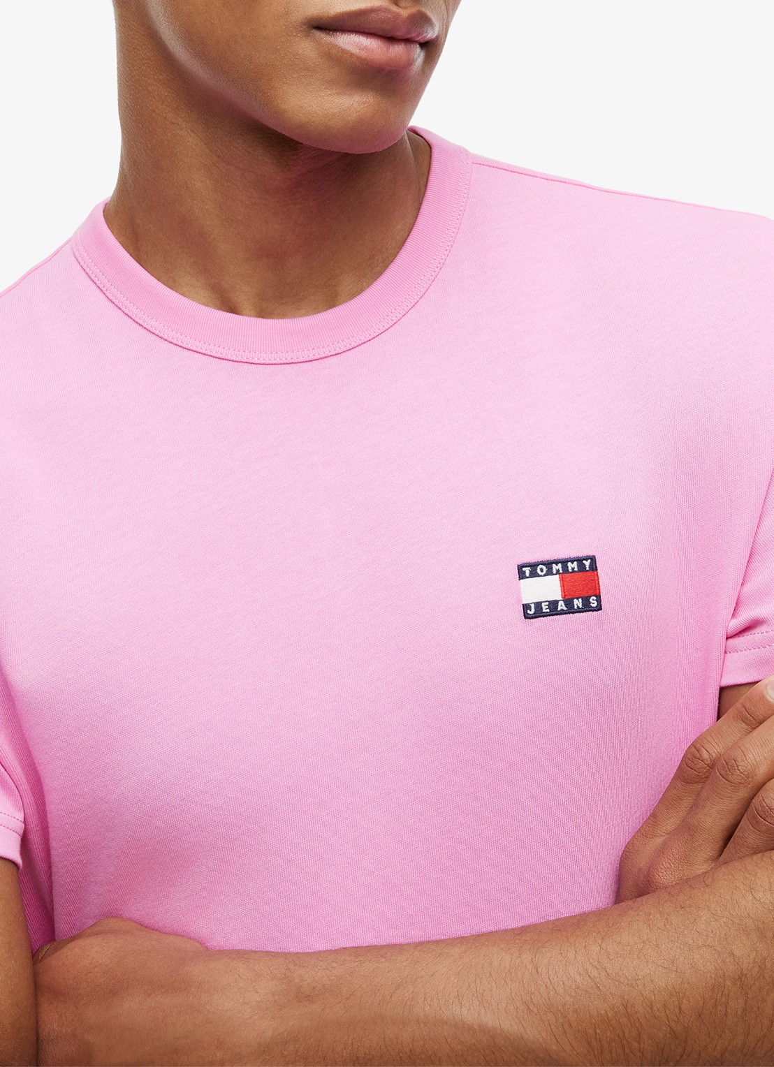 Tommy Hilfiger T-shirt met logo - detail 3 pink daisy-tou / roze