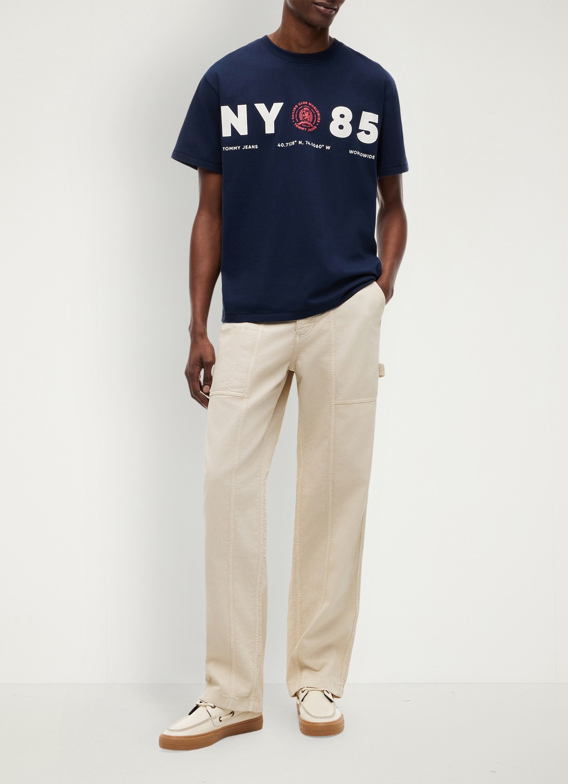 Tommy Hilfiger T-shirt met logo - voorkant 2 dark night navy-c1g