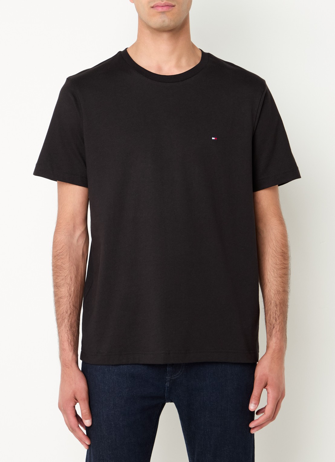 Tommy Hilfiger T-shirt met logo - detail 4 zwart