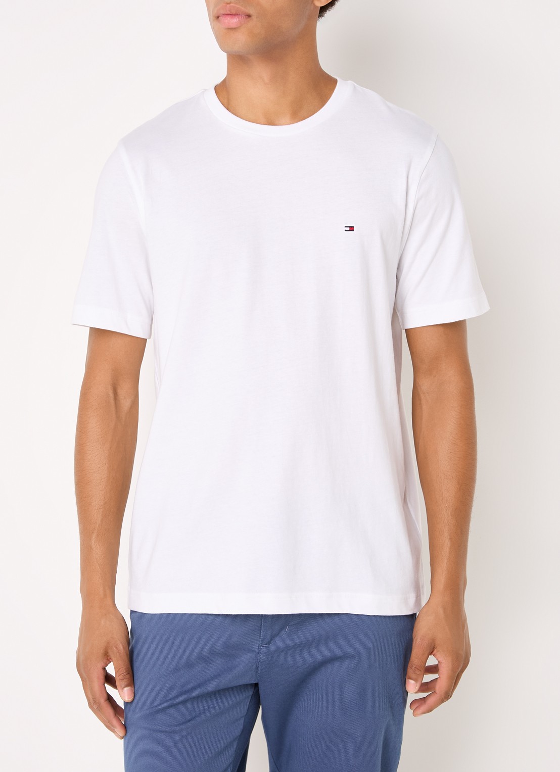 Tommy Hilfiger T-shirt met logo - detail 4 wit