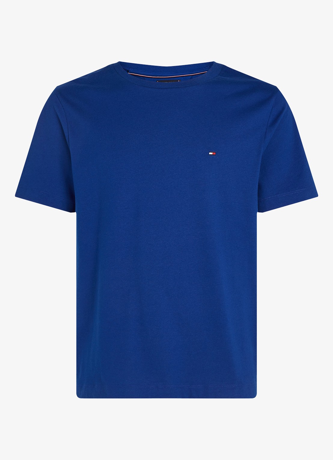Tommy Hilfiger T-shirt met logo - voorkant 3 kobaltblauw