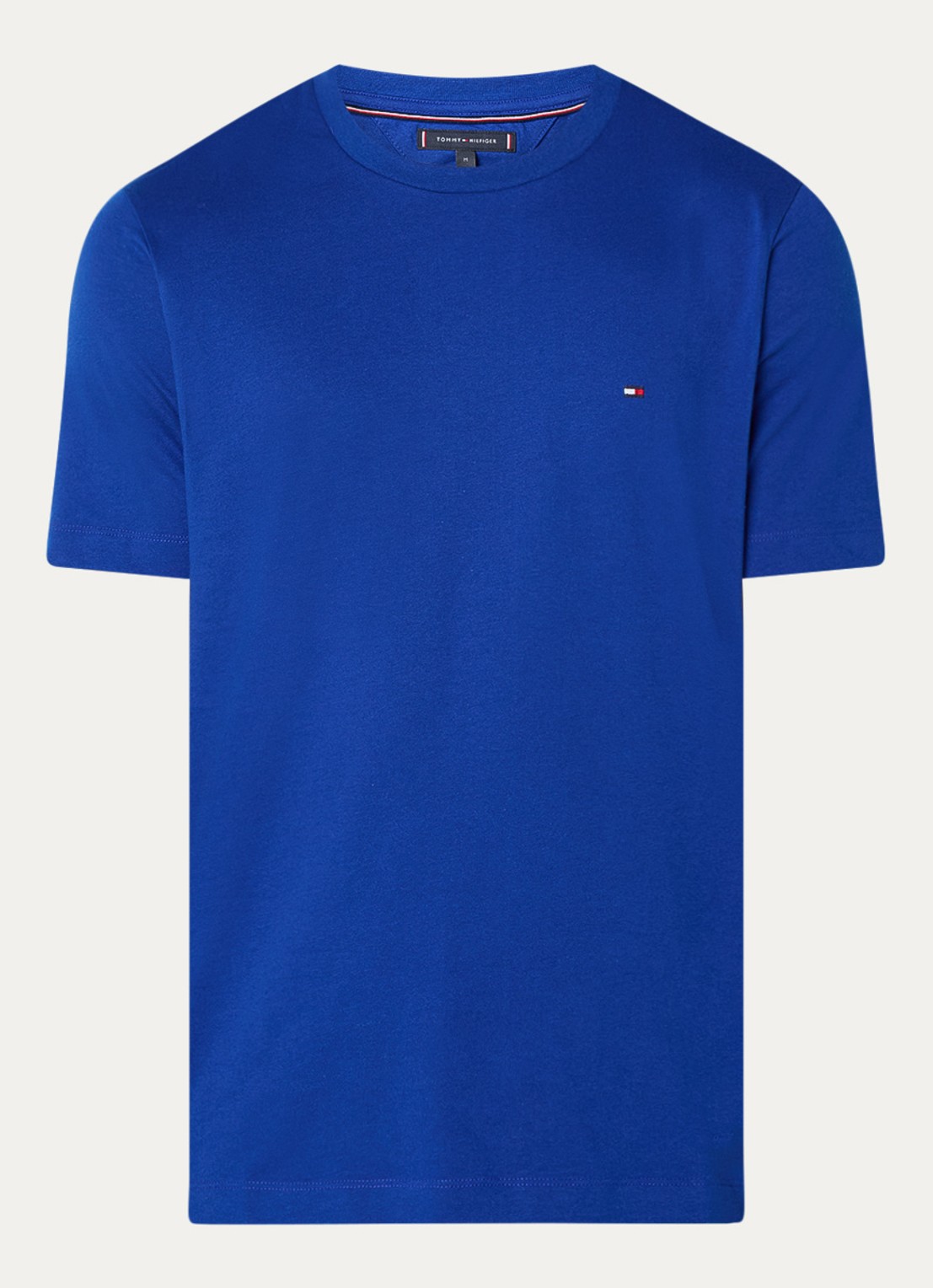 Tommy Hilfiger T-shirt met logo - voorkant 5 kobaltblauw