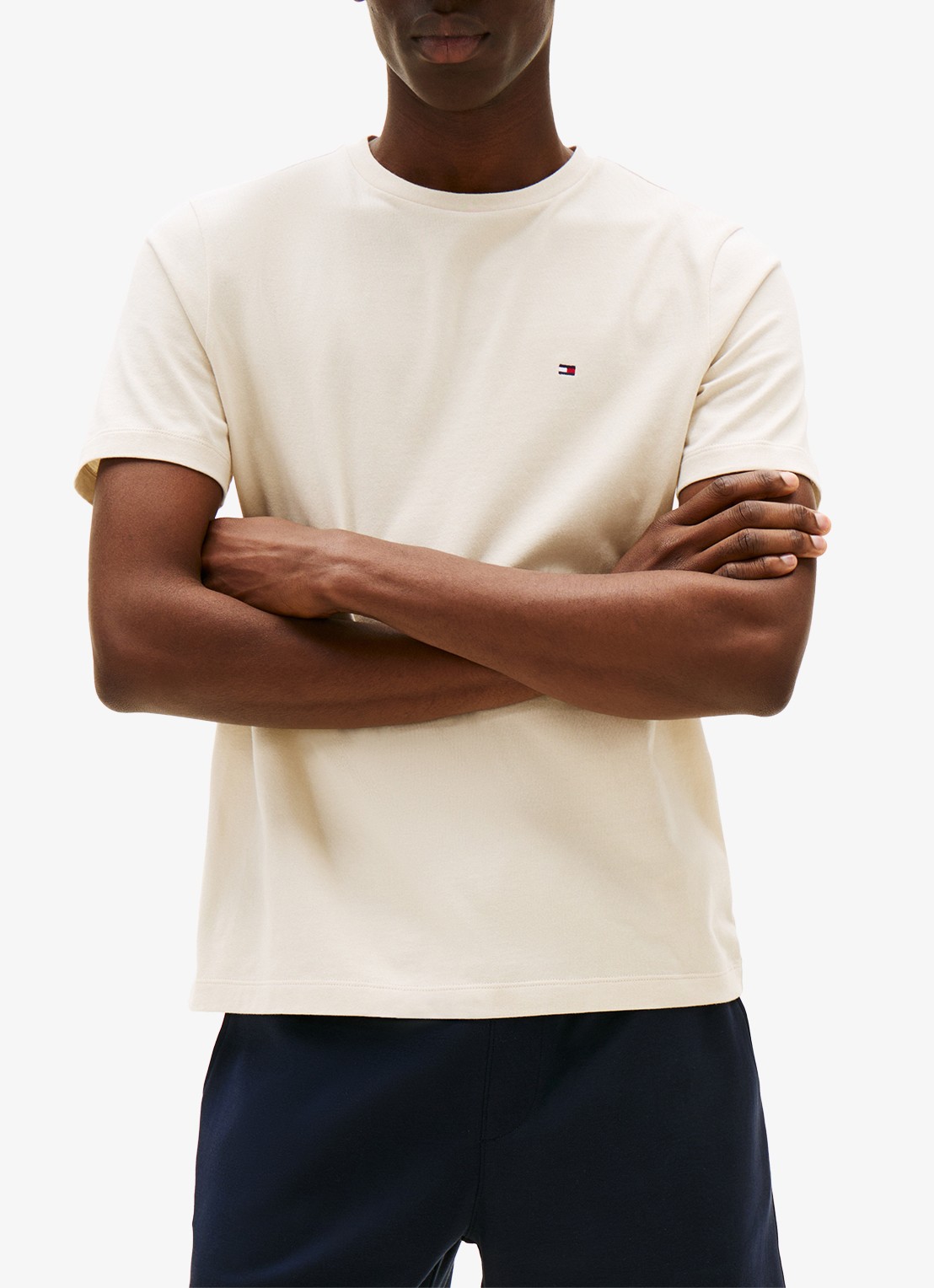 Tommy Hilfiger T-shirt met logo - detail 2 beige