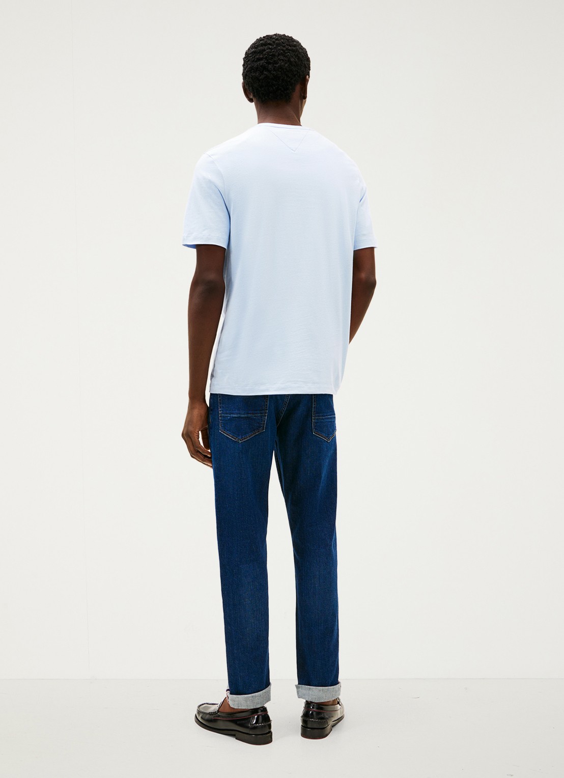 Tommy Hilfiger T-shirt met logo - achterkant lichtblauw