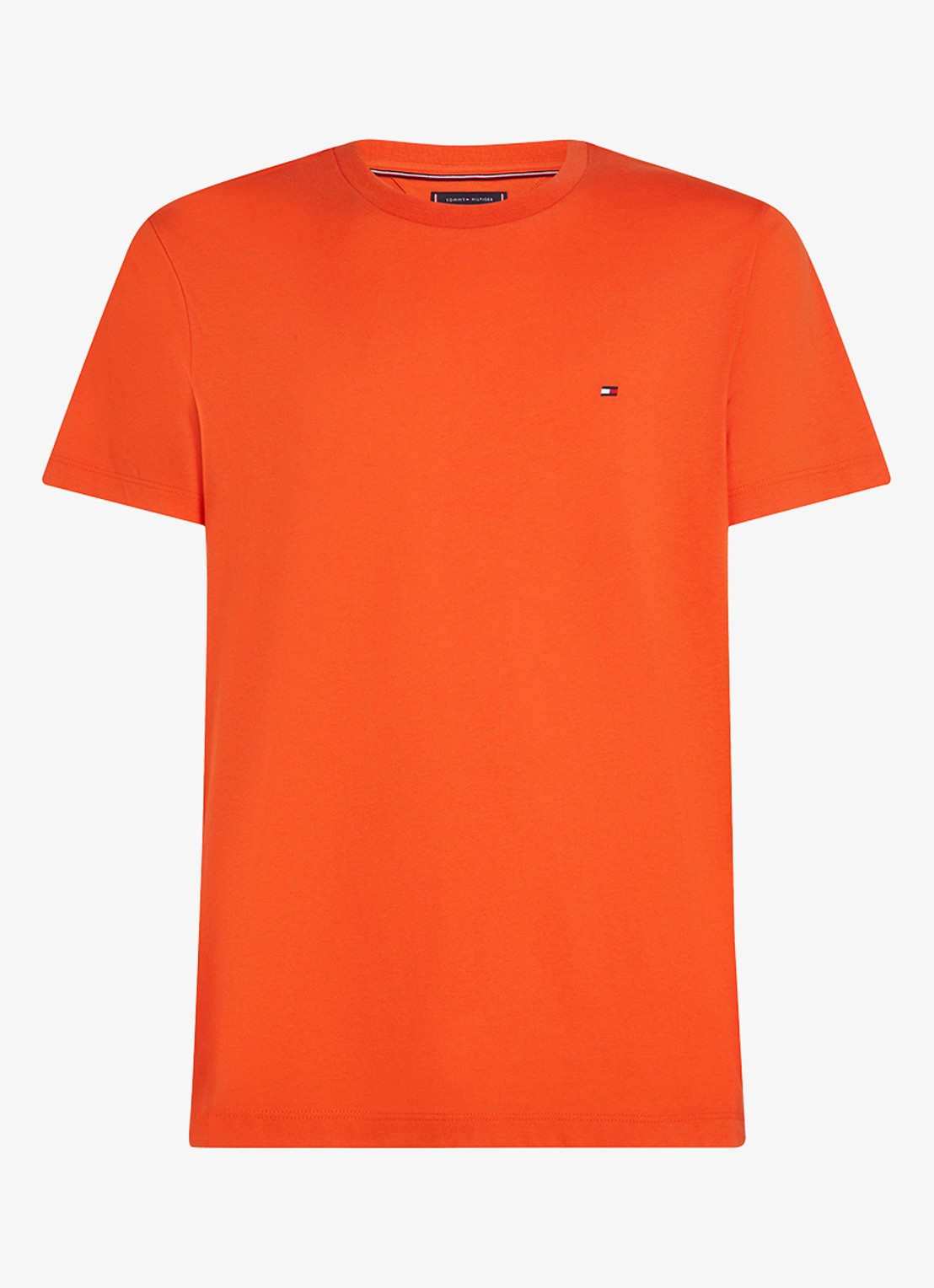 Tommy Hilfiger T-shirt met logo - voorkant orange