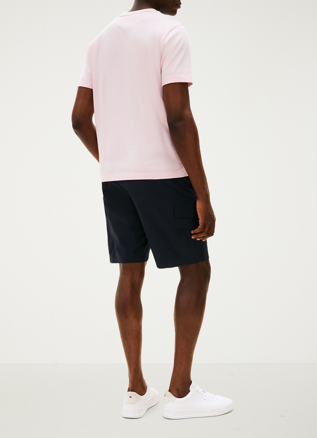 Tommy Hilfiger T-shirt met logo - achterkant lichtroze