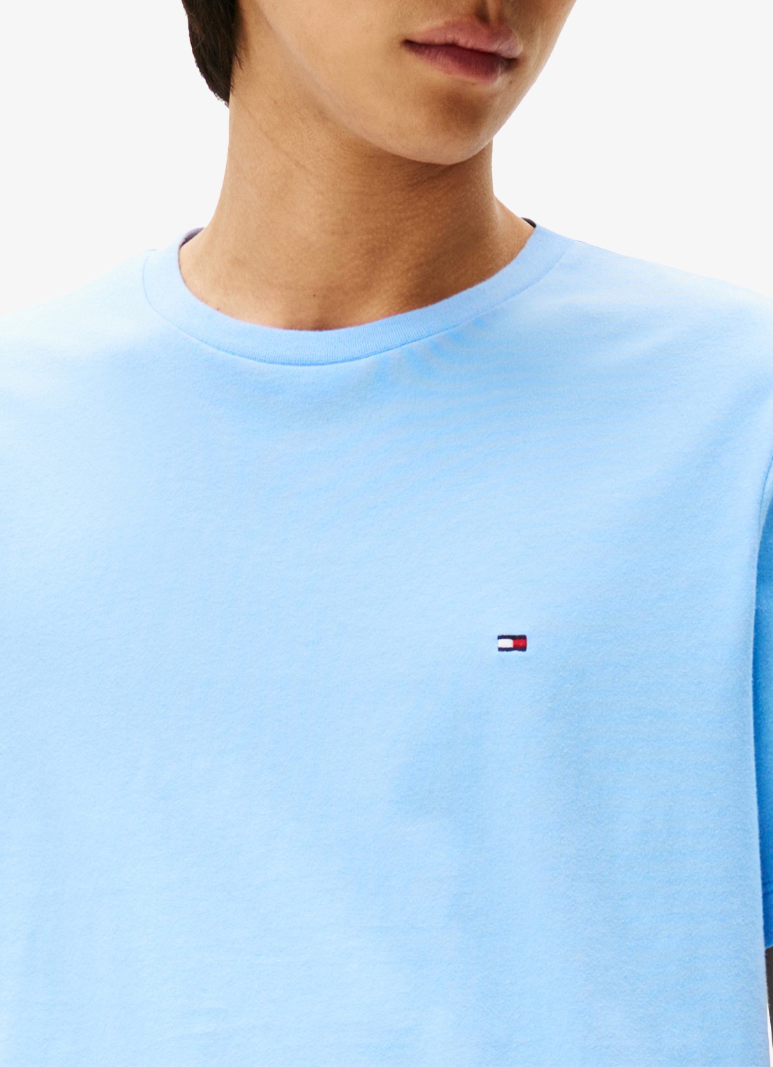 Tommy Hilfiger T-shirt met logo - detail 3 donkerblauw
