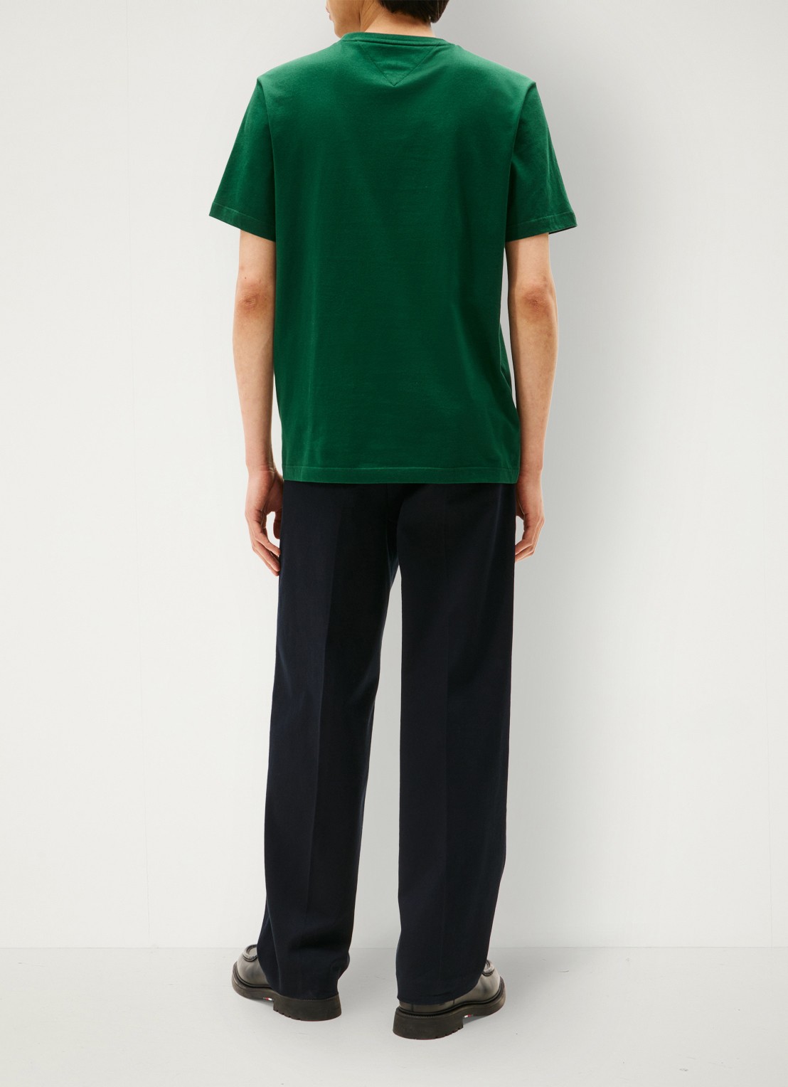 Tommy Hilfiger T-shirt met logo - achterkant groen