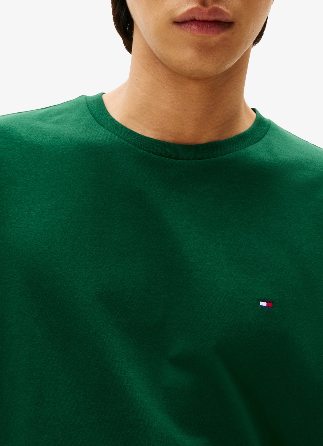 Tommy Hilfiger T-shirt met logo - detail 5 groen