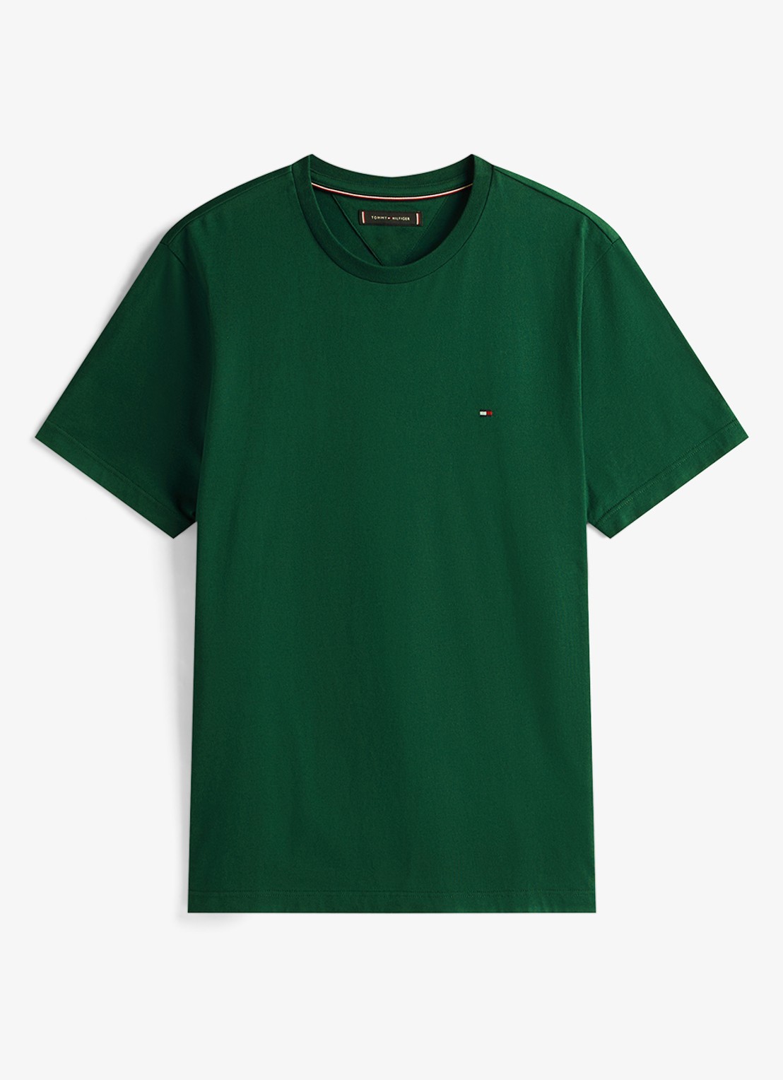 Tommy Hilfiger T-shirt met logo - voorkant 2 groen