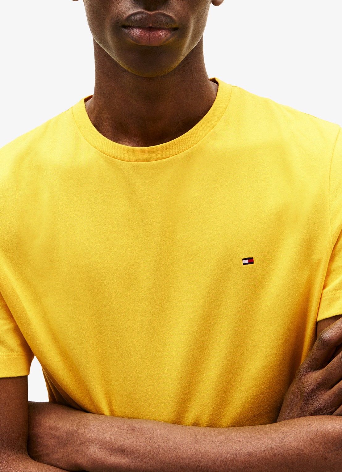 Tommy Hilfiger T-shirt met logo - detail 2 geel