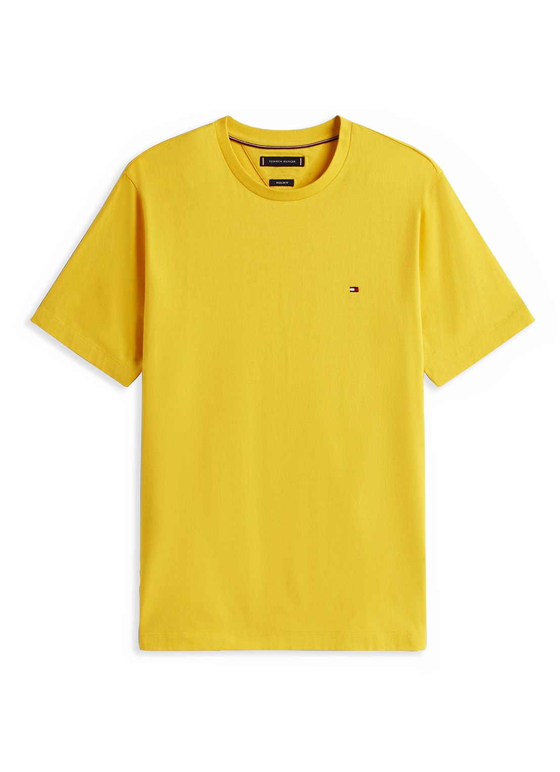 Tommy Hilfiger T-shirt met logo - voorkant 4 geel