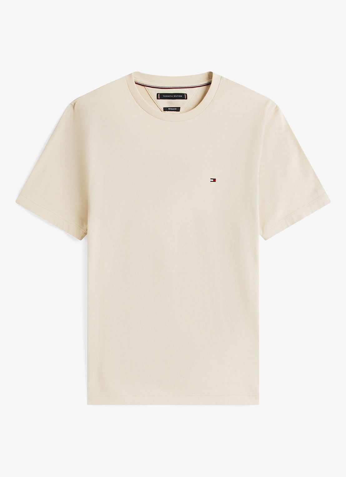 Tommy Hilfiger T-shirt met logo - voorkant newsprint