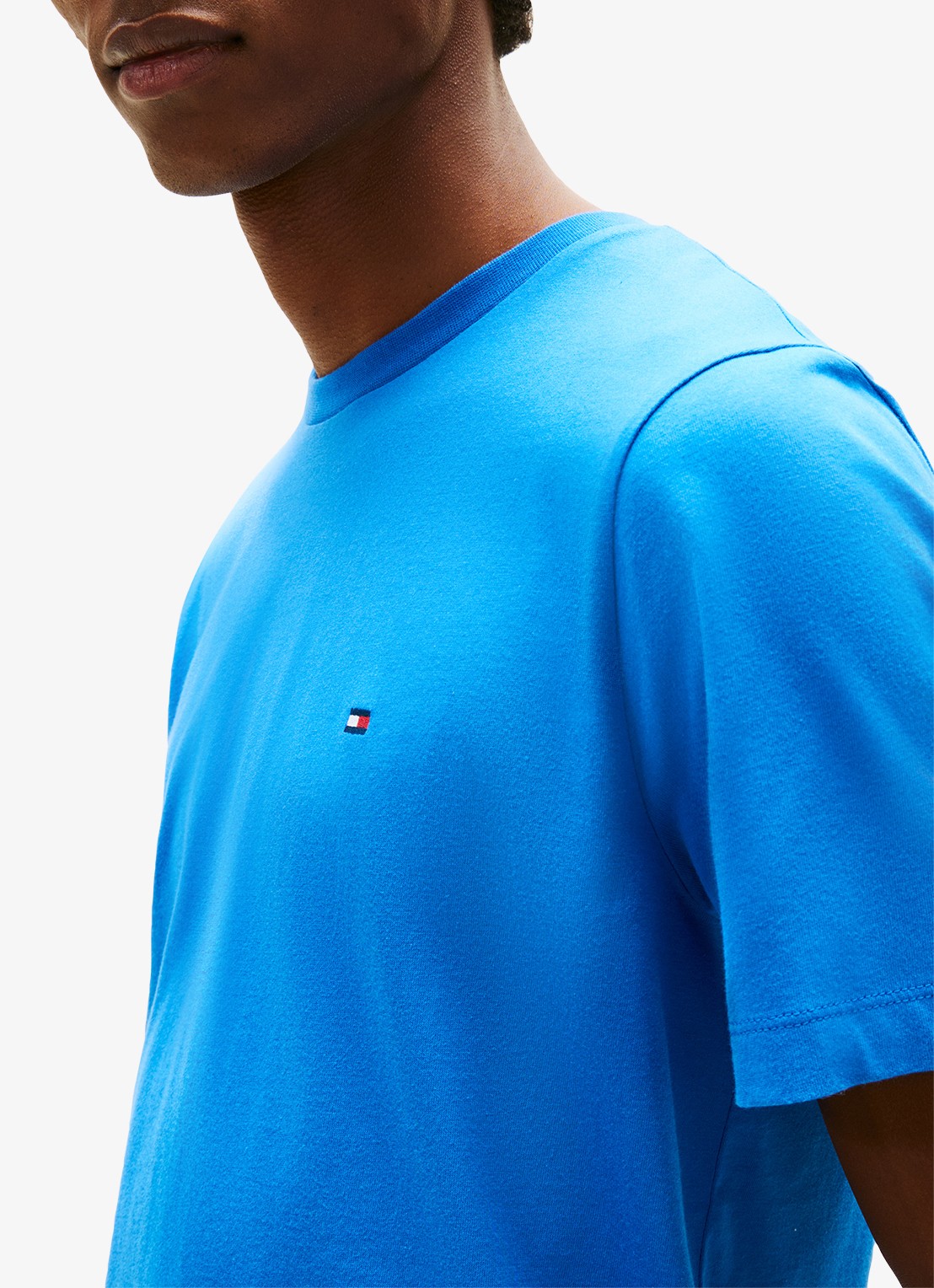 Tommy Hilfiger T-shirt met logo - detail 5 blue orbit