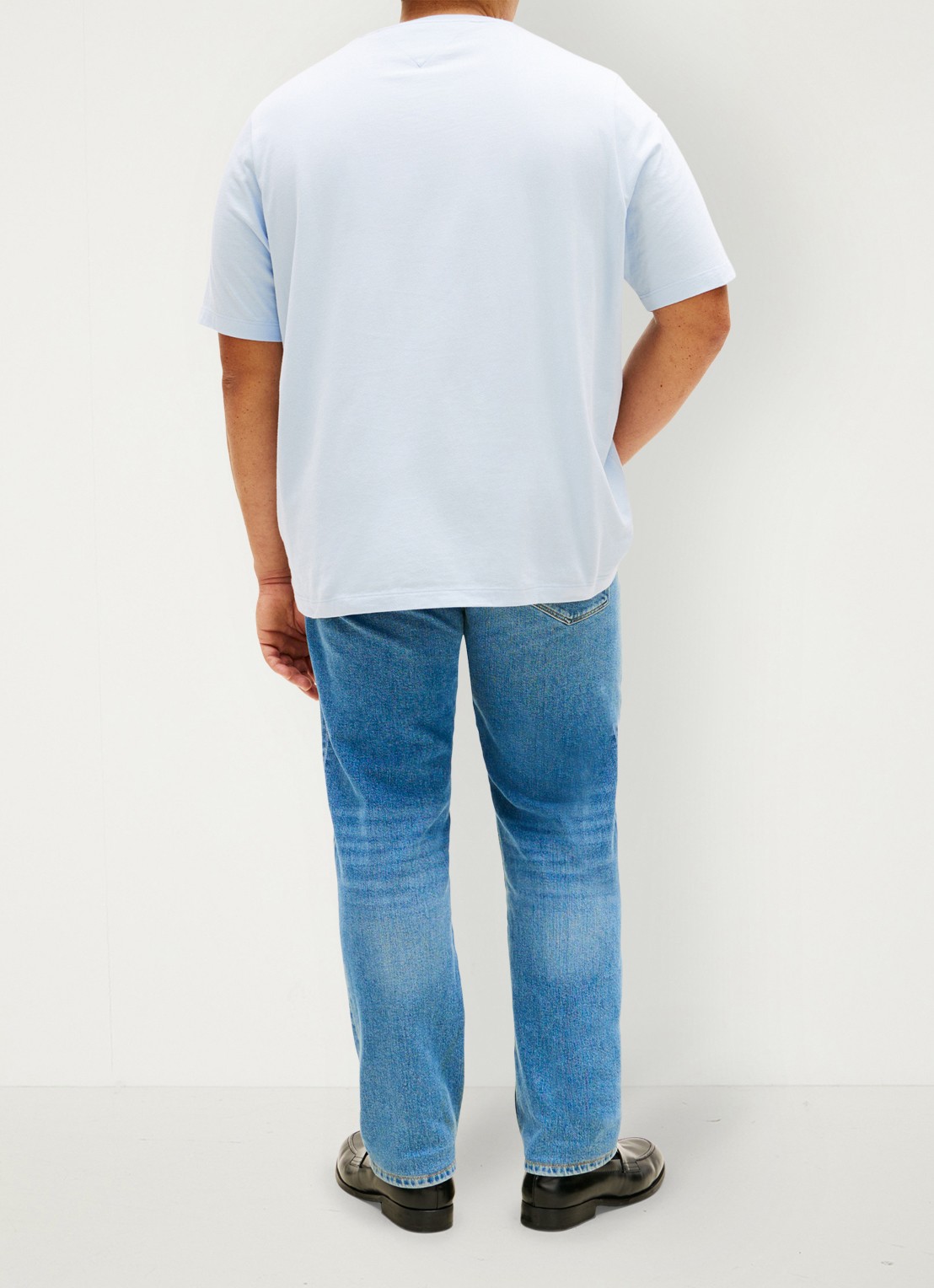 Tommy Hilfiger T-shirt met logo - achterkant 3 donkerblauw