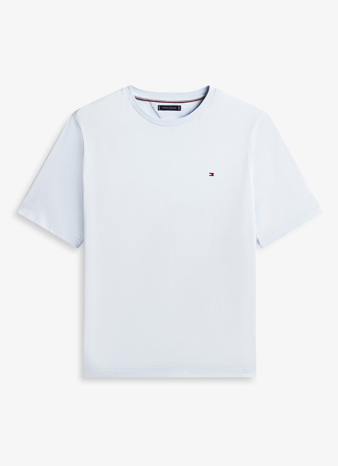 Tommy Hilfiger T-shirt met logo - voorkant donkerblauw