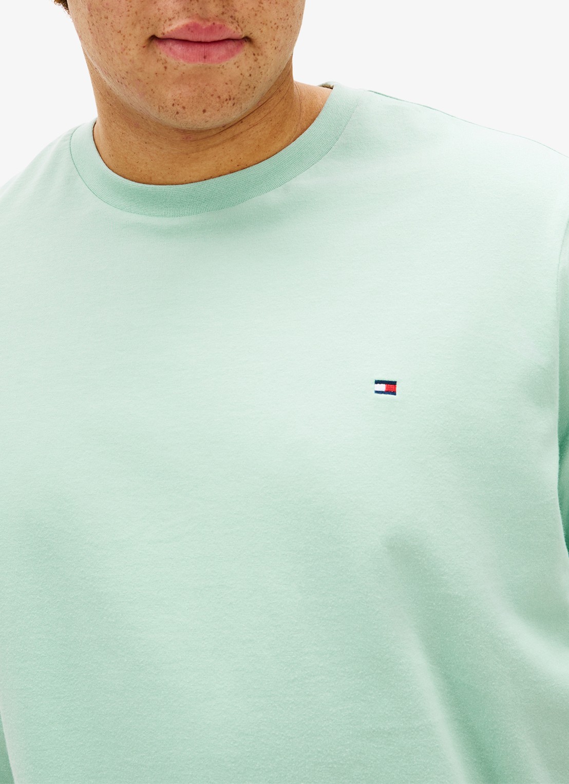 Tommy Hilfiger T-shirt met logo - detail 2 mint