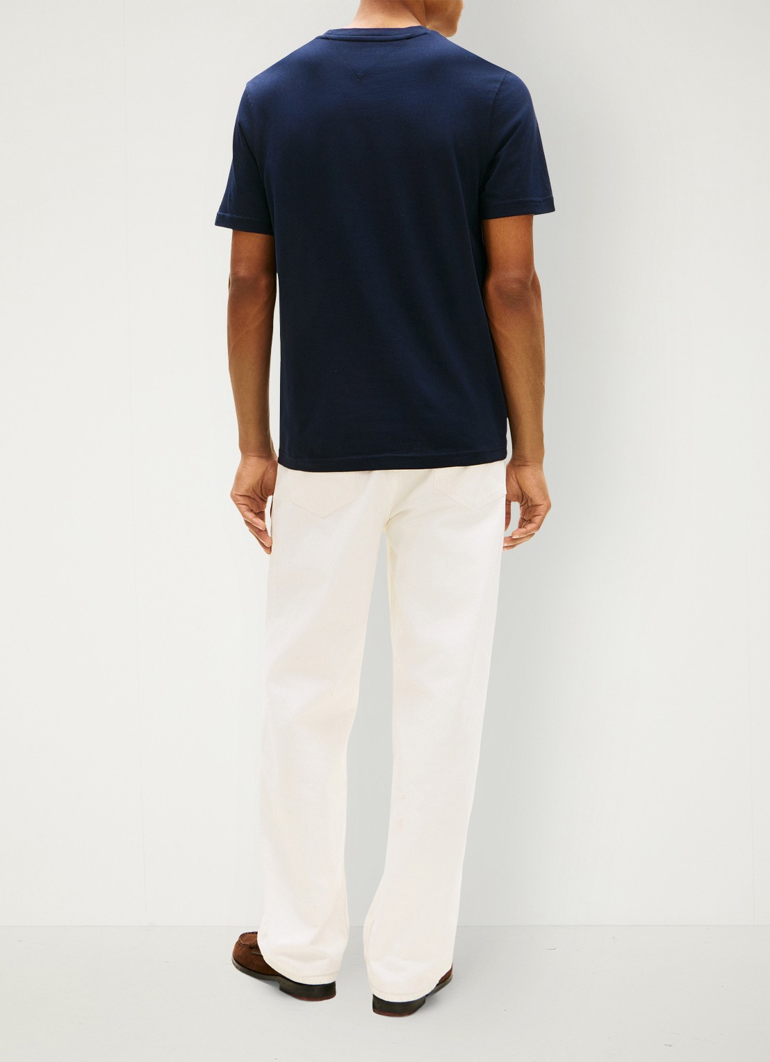 Tommy Hilfiger T-shirt met logo - achterkant 5 donkerblauw