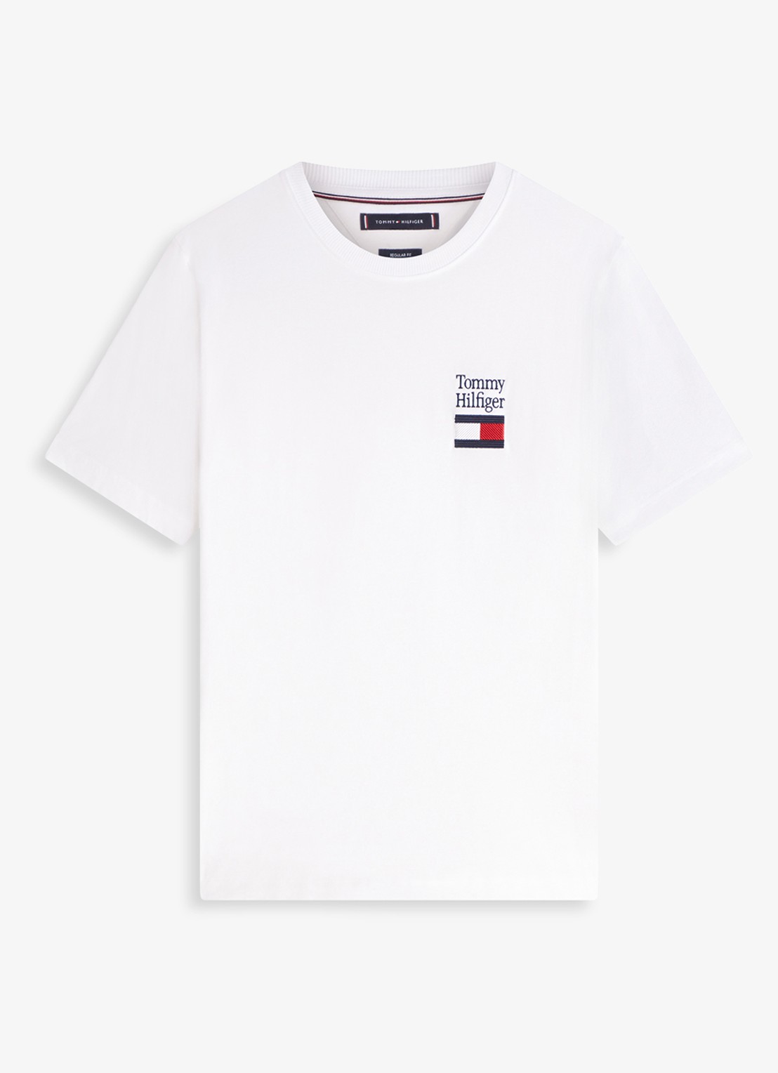 Tommy Hilfiger T-shirt met logo - voorkant 4 wit