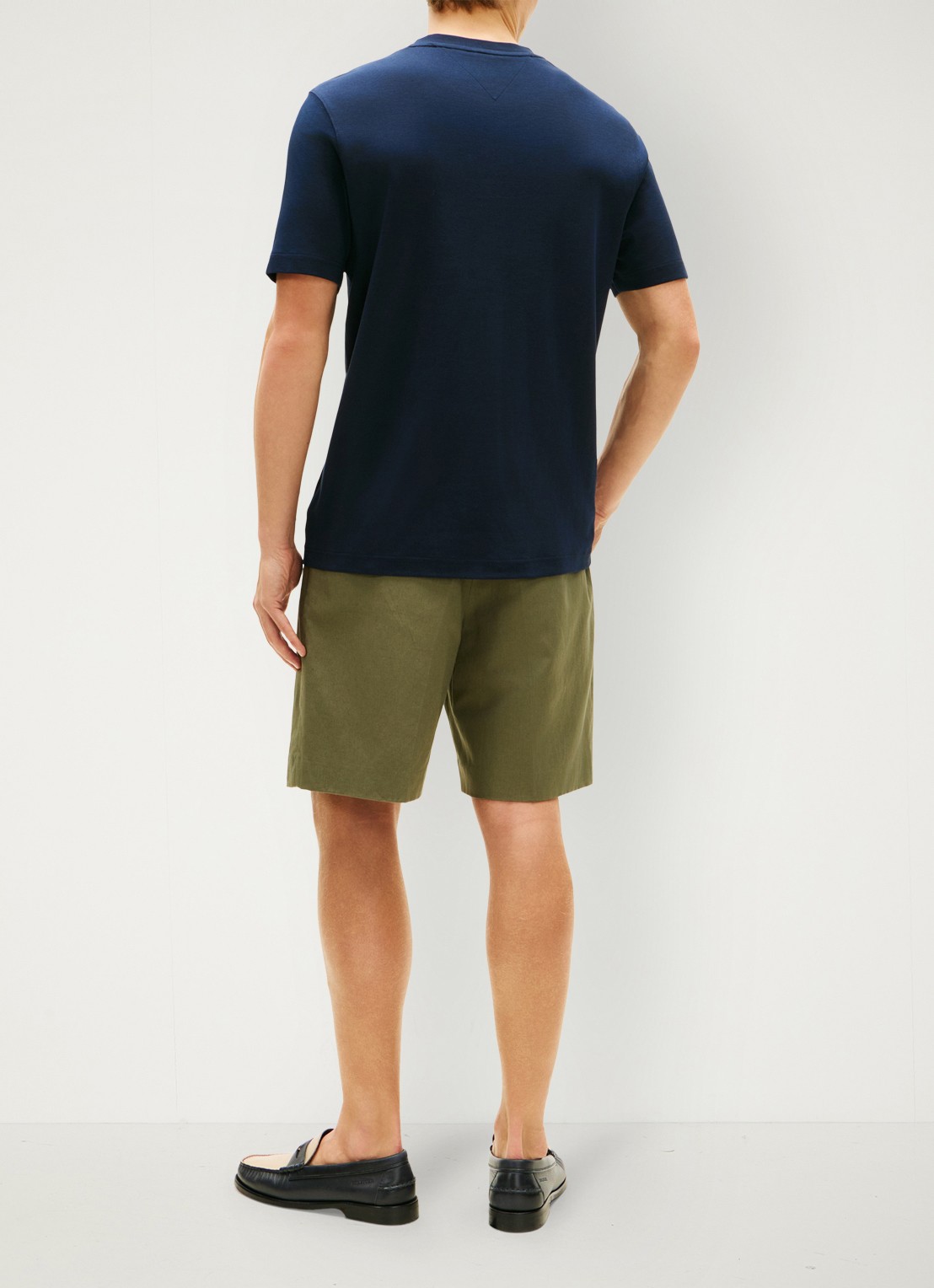 Tommy Hilfiger T-shirt met logo - achterkant 5 donkerblauw