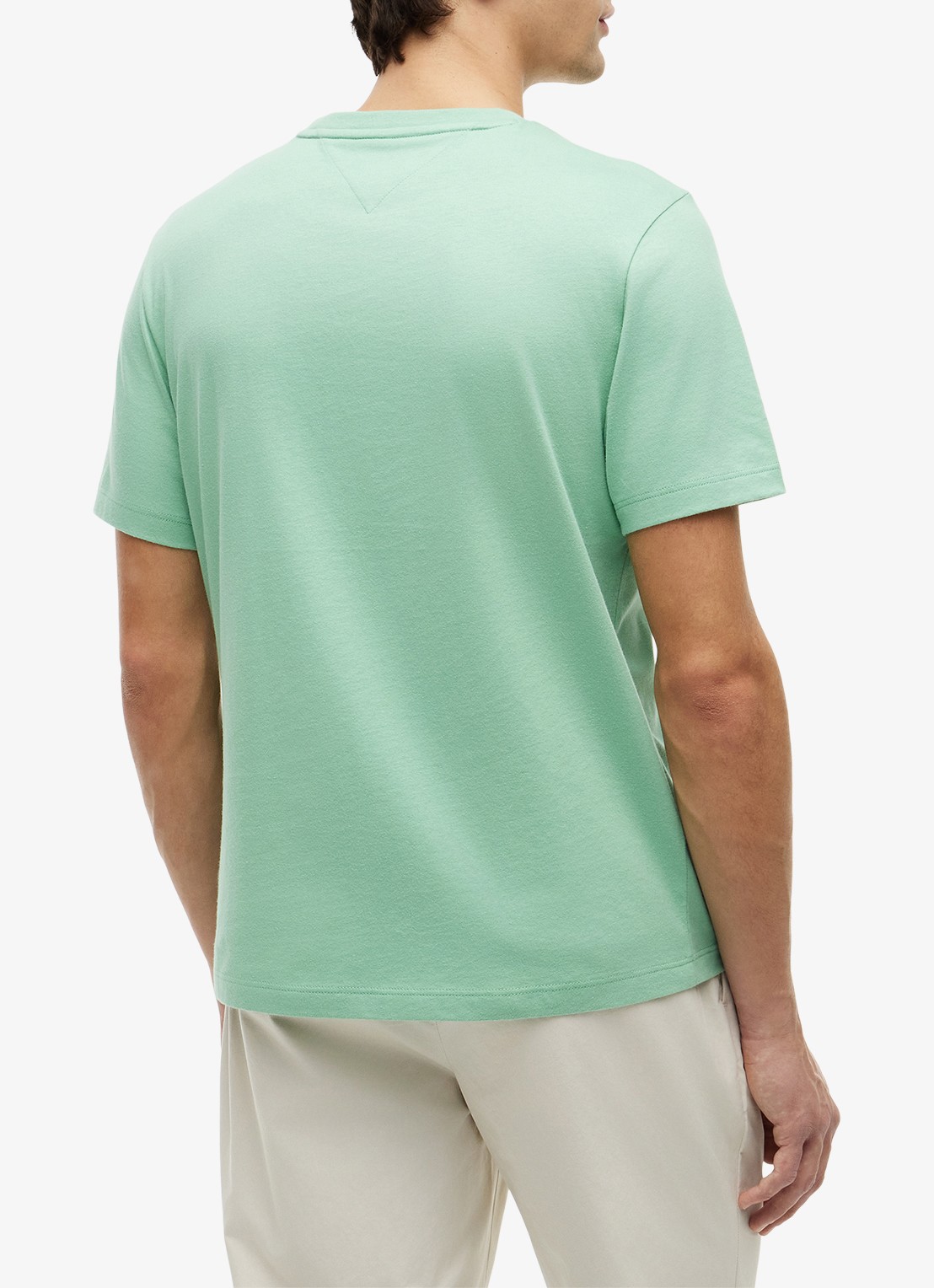 Tommy Hilfiger T-shirt met logo - achterkant cut grass-l1a / groen